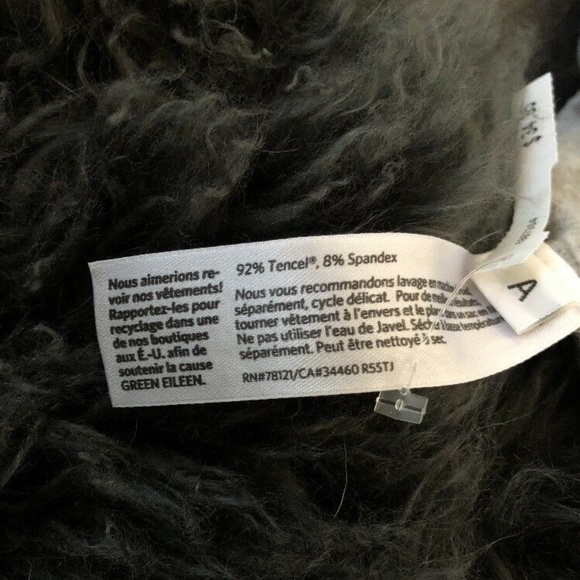 Eileen Fisher Petite Grey Cardigan Zip up Sweater - Picture 4 of 7